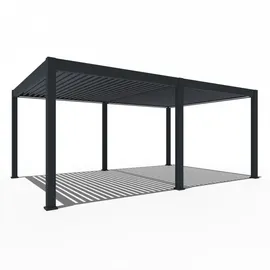 Weide Pergola Deluxe Plus 4 x 6 m grau