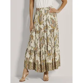 Madeleine Maxirock Damen Paisley Weiß 34