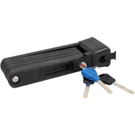Fischer Faltschloss PROTEC PLUS FK85 Schwarz/Rot