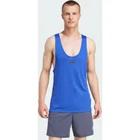 Adidas Workout Stringer Tanktop Semi Lucid Blue / Black M