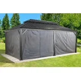 Sojag Seitenwände für Pavillon Messina 12 x 20 m Dunkelgrau
