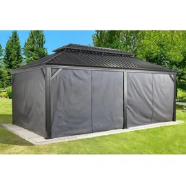 Sojag Seitenwände für Pavillon Messina 12 x 20 m Dunkelgrau