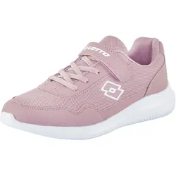 Sneaker LOTTO, Gr. 28, dunkelrose, weiß, Synthetik, sportlich, Schuhe, - in kinderfußgerechter Passform