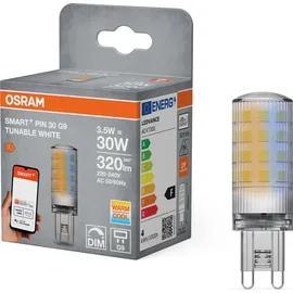 OSRAM SMART+ WiFi SPECIAL PIN CL 30 LED-Lampe mit Retrofit-Stecksockel G9, 3,5W, 320lm, 2700K bis 6500K, Weißlichtfunktion, dimmbar, lange Lebensdauer, einfache Installation, App-steuerbar