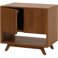 Mendler Teak-Waschbeckenunterschrank HWC-M92, Waschtisch Schrank, hochwertiges B-Grade-Teak (Kernholz, 20-30