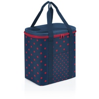 - XL Kühltasche aus hochwertigem Polyestergewebe Ideal für das Picknick, den Einkauf und unterwegs, Farbe:mixed dots red