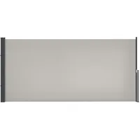 Outsunny Seitenmarkise 300 x 140 cm Hellgrau Aluminium