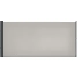 Outsunny Seitenmarkise 300 x 140 cm Hellgrau Aluminium