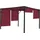 MCW Pergola Beja 3 x 4 m bordeaux rot