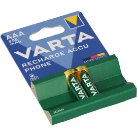Varta 2x Akku AAA 1,2V 800mAh kompatibel Telefon AEG Eclipse 15 Prism 15 Voxtel D500