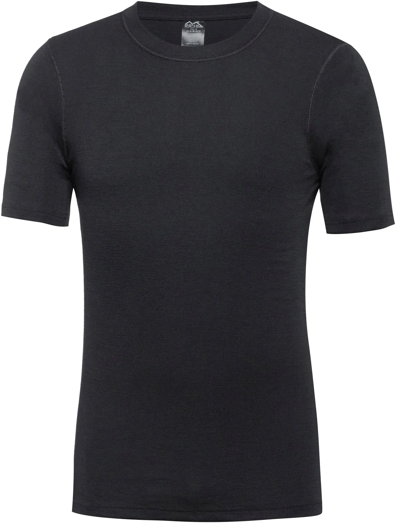 8848 Outdoor Funktionsshirt Herren in black, Größe L - schwarz