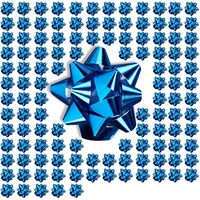 Relaxdays 300 x kleine Geschenkschleifen, blau Blau