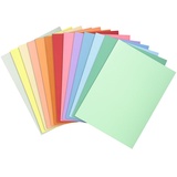 Exacompta 330000E 100er Pack Aktendeckel SUPER in Pastellfarben aus extra starkem Karton für DIN A4 ideal für Archivierung 1 Pack farbig sortiert