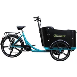 SachsenRAD E-Lastenrad T2 Neo Vintage Transport E-Bike mit Holzbox