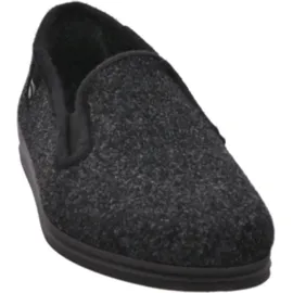 ROHDE Herren Hausschuh Slipper geschlossen Weite G 1/2 Lillestrom 2603, Größe:44 EU, Farbe:Schwarz