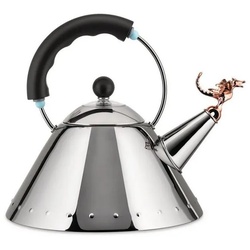 Alessi Wasserkessel Michael Graves 9093 Tea Rex Kupfer, (1-tlg) silberfarben