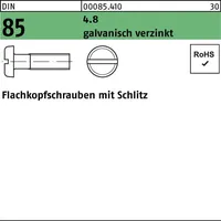 Hörger & Geßler DIN 85/ISO 1580 Flachkopfschraube M8x40 4.8