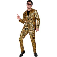W WIDMANN MILANO Party Fashion - Party Anzug Herren, Set mit Jackett und Hose, 80er Jahre Kostüm für Karneval und Festival