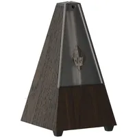 Wittner Metronom Taktell Pyramidenform System Maelzel Serie 802K - Mit Glocke - Mit Plexiglasdeckel - Nussbaum-Maserung - Mechanisch zum Aufziehen - Keine Batterien erforderlich - Made in Germany