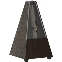 Wittner Metronom Taktell Pyramidenform System Maelzel Serie 802K - Mit Glocke - Mit Plexiglasdeckel - Nussbaum-Maserung - Mechanisch zum Aufziehen - Keine Batterien erforderlich - Made in Germany
