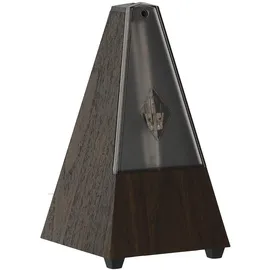 Wittner Metronom Taktell Pyramidenform System Maelzel Serie 802K - Mit Glocke - Mit Plexiglasdeckel - Nussbaum-Maserung - Mechanisch zum Aufziehen - Keine Batterien erforderlich - Made in Germany