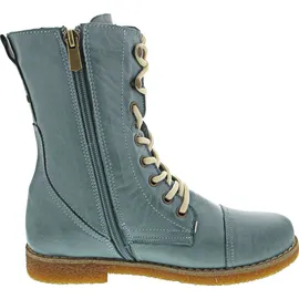 Andrea Conti Damen Stiefelette Schnürboot Leder 0348760, Größe:37 EU, Farbe:Blau - 37