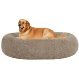 luxuskollektion Hundekissen HMTOPE rund 100 x 100 cm Kamelbraun