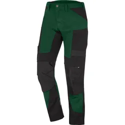 FHB Arbeitshose elastisch LEO - grün;schwarz - 58