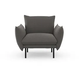 OTTO home Cocktailsessel Stine Polyester 96 x 86 x 86 cm Grau