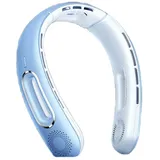 autolock Mini USB-Ventilator Mini USB-Ventilator Tragbarer Halsventilator 3 Stufen 3000mah, Nackenventilator Persönlicher Ventilator für Reisen Sport Innen blau
