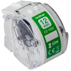 Brother Etiketten CZ-1002 Weiß 12 mm 5 m 1 Blatt