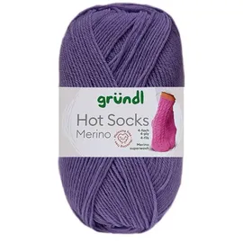 120 Wolle Hot Socks Merino lila 50 g