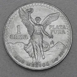 Silbermünze 1oz Libertad 1989 (Mexiko)
