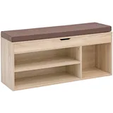Wohnling Schuhbank WL5.344 104 x 51 x 32 cm beige gepolstert / beige