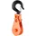 Vevor Flaschenzug Leder/Stahl orange