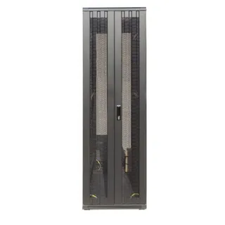 DSIT Danicom - 47 HE 19” Serverschrank mit perforierter Doppelflügeltüren vorne und hinten (BxTxH) 600 x 800 x 2200mm
