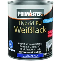Primaster Hybrid PU-Weißlack Weiß glänzend 0,75 l