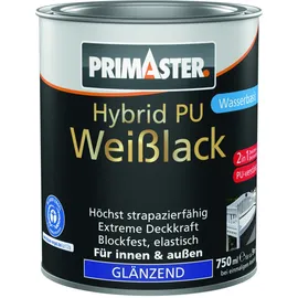 Primaster Hybrid PU-Weißlack Weiß glänzend 0,75 l
