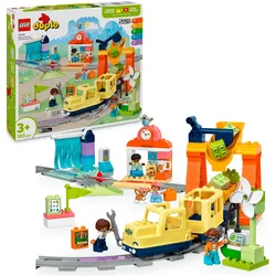 Konstruktionsspielsteine LEGO "Große interaktive Eisenbahn (10428), LEGO DUPLO Town", bunt, Spielbausteine, Kinder, Made in Europe