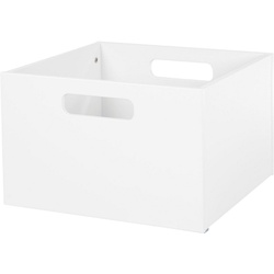 roba® Aufbewahrungsbox weiß, aus Holz; Organizer für Spielzeug weiß