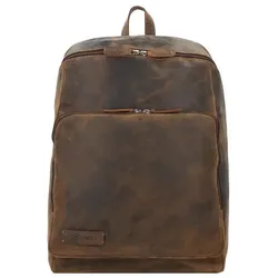 Plevier Hertz Daypack Leder 45 cm Laptopfach dunkelbraun