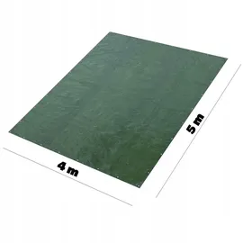 Kadax wasserdichte Gewebeplane, gestärkte Schutzplane, Abdeckplane für Poll, Gartenmöbel, Bootsplane, Grün, 4x5m