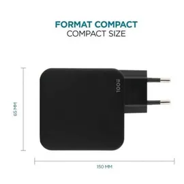 Mobilis 2USB-C 1USBA GaN Schwarz