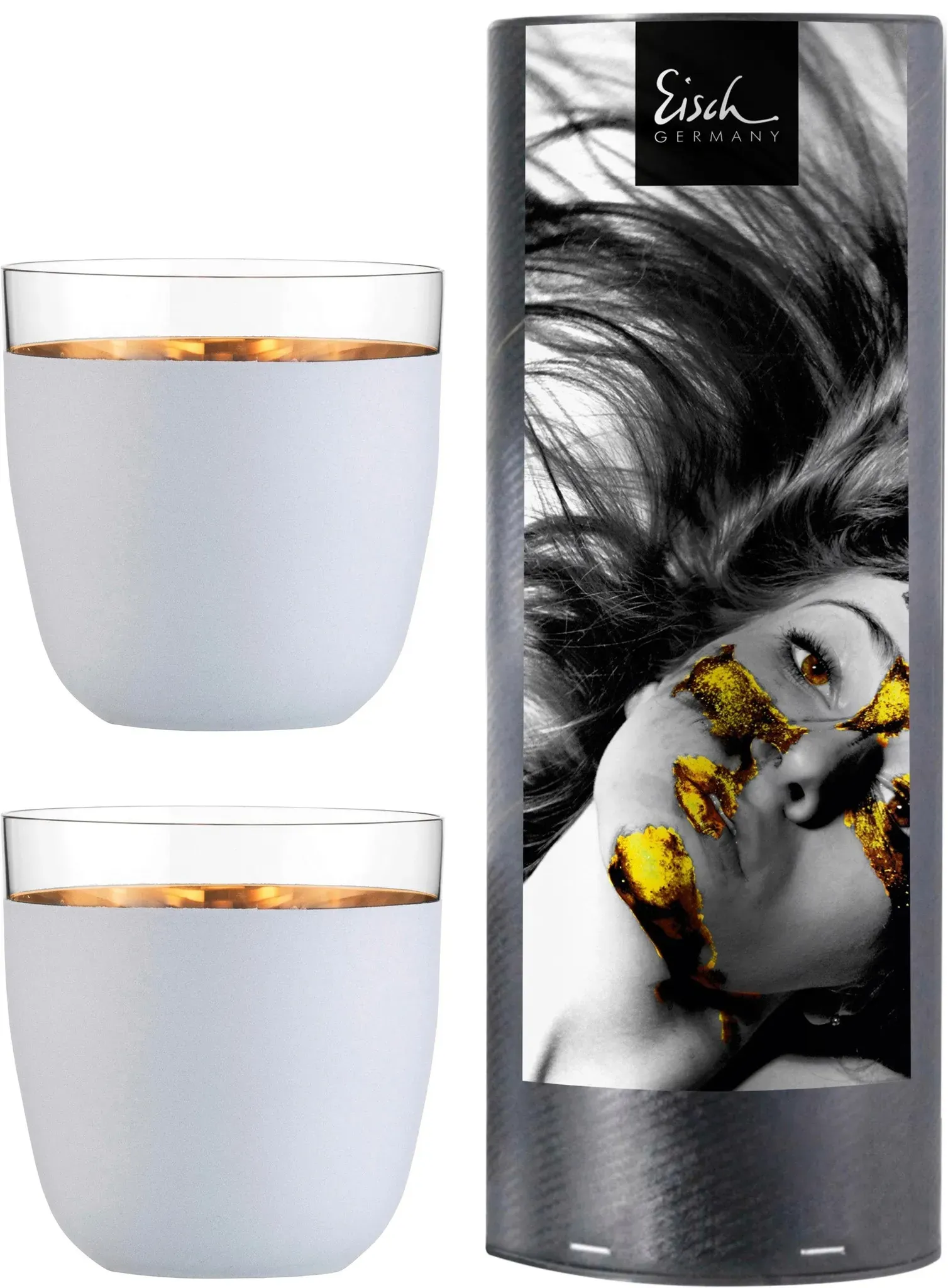 Becher EISCH "Cosmo" Trinkgefäße weiß (weiß, transparent, goldfarben) Becher Tassen