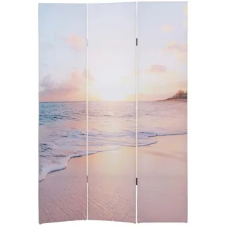 MCW Foto-Paravent MCW-A83, Raumteiler Trennwand Sichtschutz, MVG-zertifiziert ~ 180x121cm Ocean