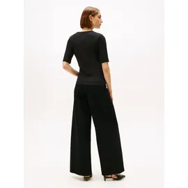 Tommy Hilfiger SLIM 5X2 RIB C-NK Rundhals Schwarz XXXL
