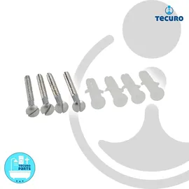 tecuro Schraubenset (4-er Set) in verchromt
