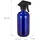 Relaxdays Sprühflasche Glas, 2er Set, 500 ml, nachfüllbar, Nebel & Strahl, Haarpflege, Reinigung, Zerstäuber, leer, Blau