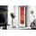komodee Vitrine Alessandria 60 x 42 x 192 cm Schwarz/Weiß
