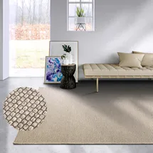 Villeroy & Boch Charles beige, B:200cm H:5mm L:290cm, Schurwolle, Teppiche, Schurwolle, Wolle, Natur, Wohnzimmer, Schlafzimmer, Boho, Skandi